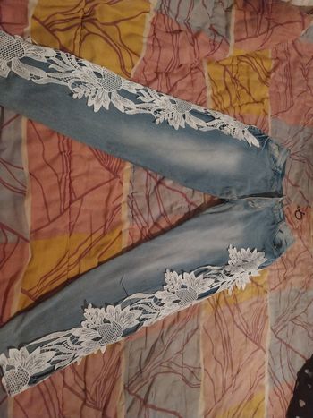 Jeans femme dentelle taille M