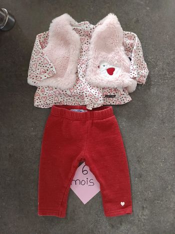 Ensemble sucre d'orge coeur 6 mois