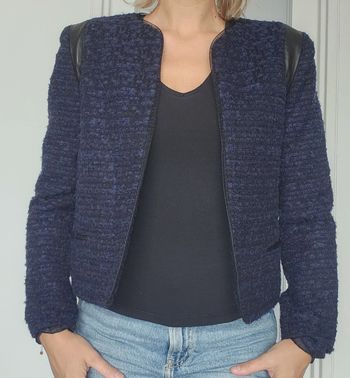 Blazer/ veste Sandro marine et noir Taille 38