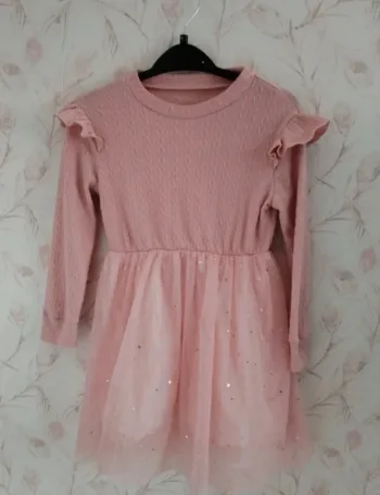 Robe fillette manche longue