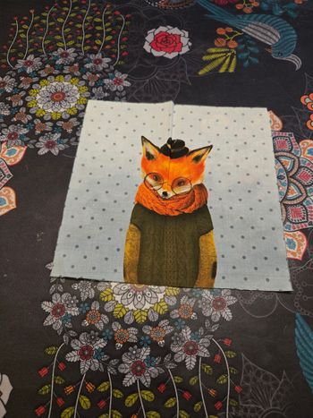 Panneau couture loup