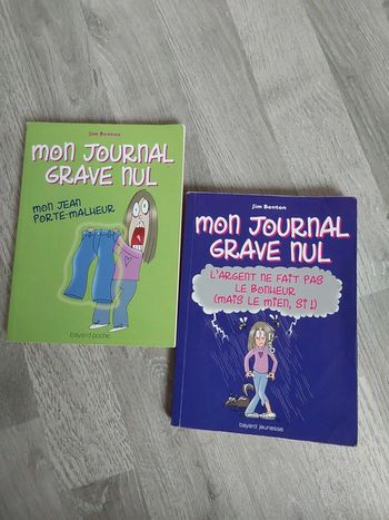 Lot de 2 livres Mon journal grave nul - Jim Benton