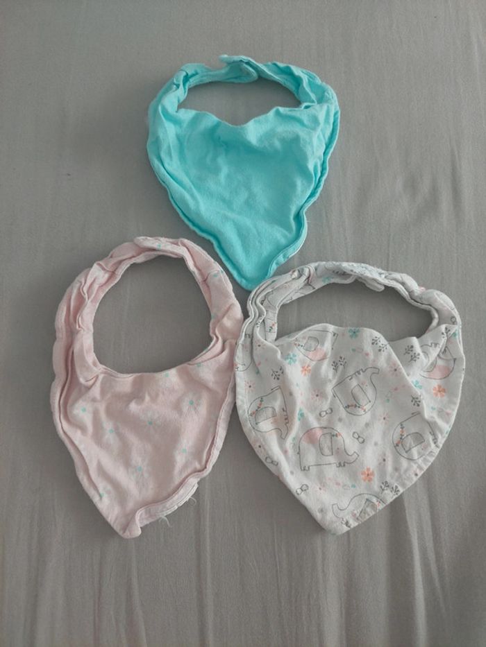 Lot de 3 bavoir bandana - photo numéro 1