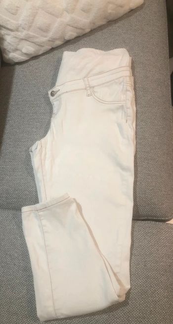 Jean blanc maternité taille 38 SHEIN