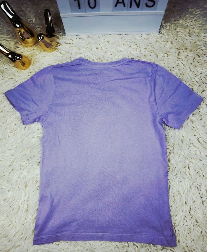 T-shirt manches courtes " Palm Island " mauve Garçon taille 10 ans marque Gemo 🎸 - photo numéro 8