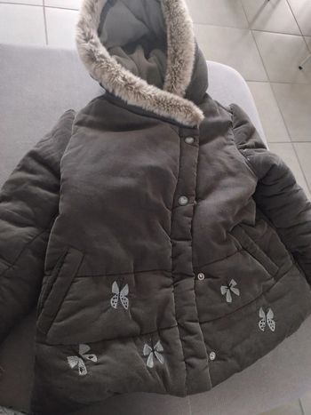 Manteau polaire bien chaud gris Vertbaudet