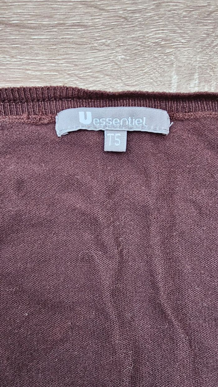 Gilet marron Uessentiel taille 5 - photo numéro 4
