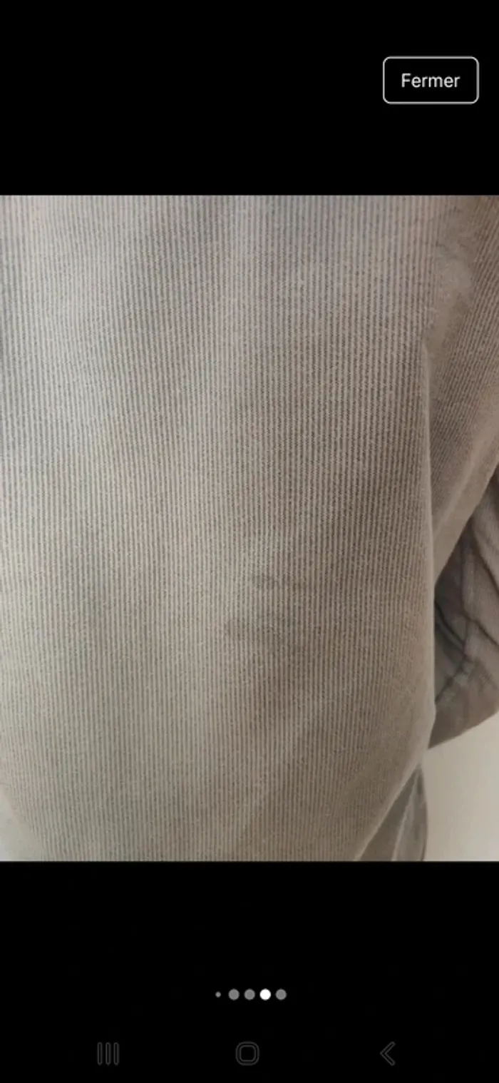 Chemise rayé Blanc et Bleu Hollister Homme – Élégante & Casual - photo numéro 6