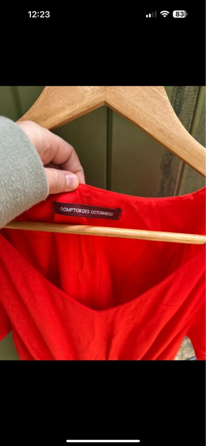 Robe rouge le comptoir des cotonniers - photo numéro 5