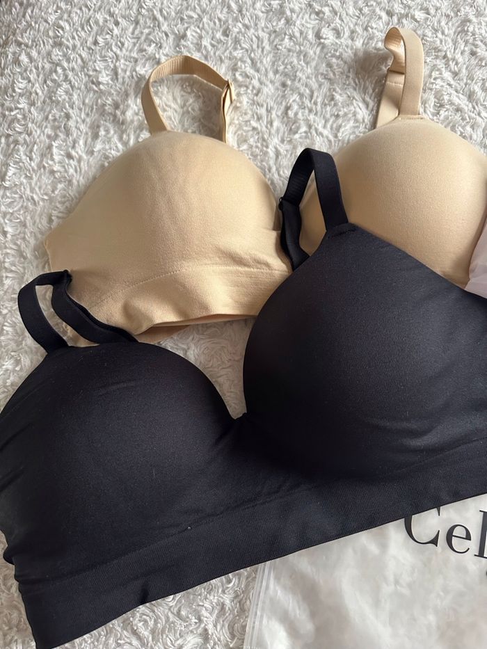 Soutiens gorges neufs sans armatures taille L correspond à un 90D - photo numéro 2