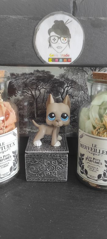 My Littlest Petshop Pet Shop LPS Authentic  Authentique dog Great Dane 184 Blue