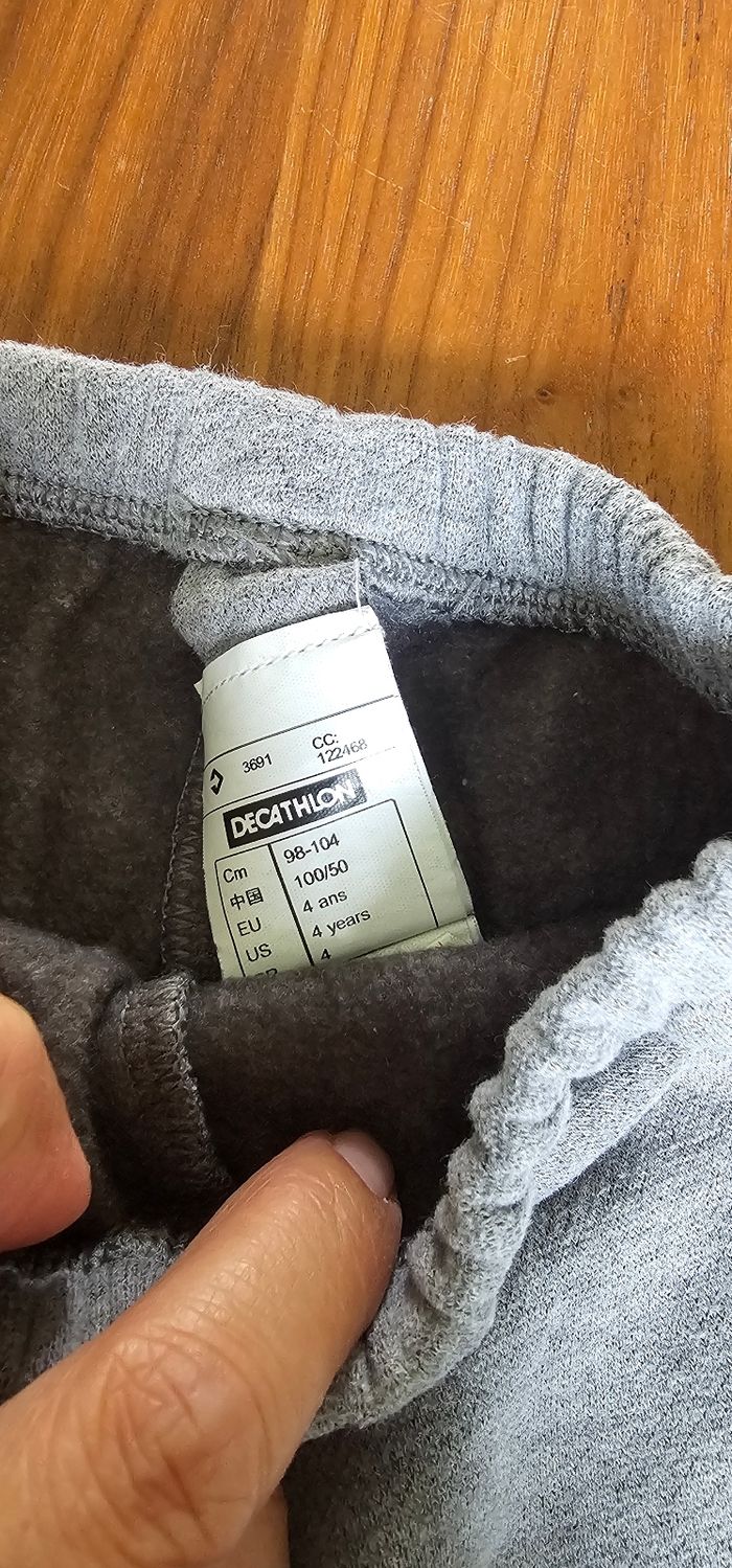 Lot garçon 3 ans jean et jogging gris 98cm - photo numéro 7