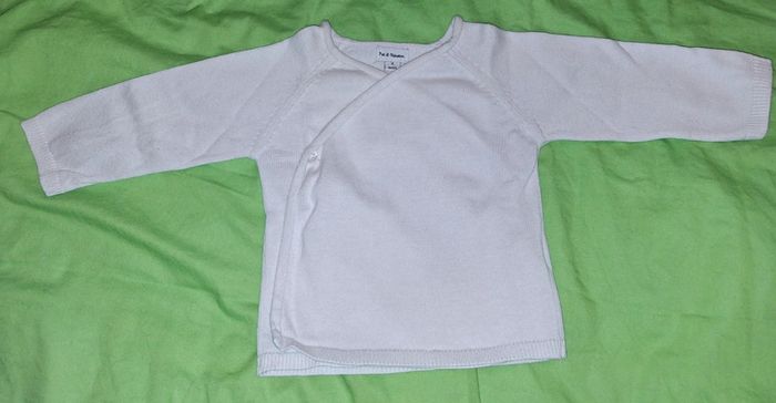 Pull cache cœur fille 6 mois pat et ripaton