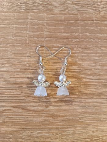 Boucles d'oreilles pendentifs ange autr