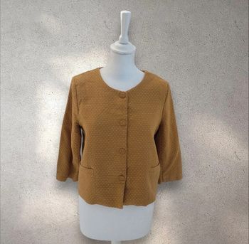 Veste chemise en coton moutarde Charlior taille S