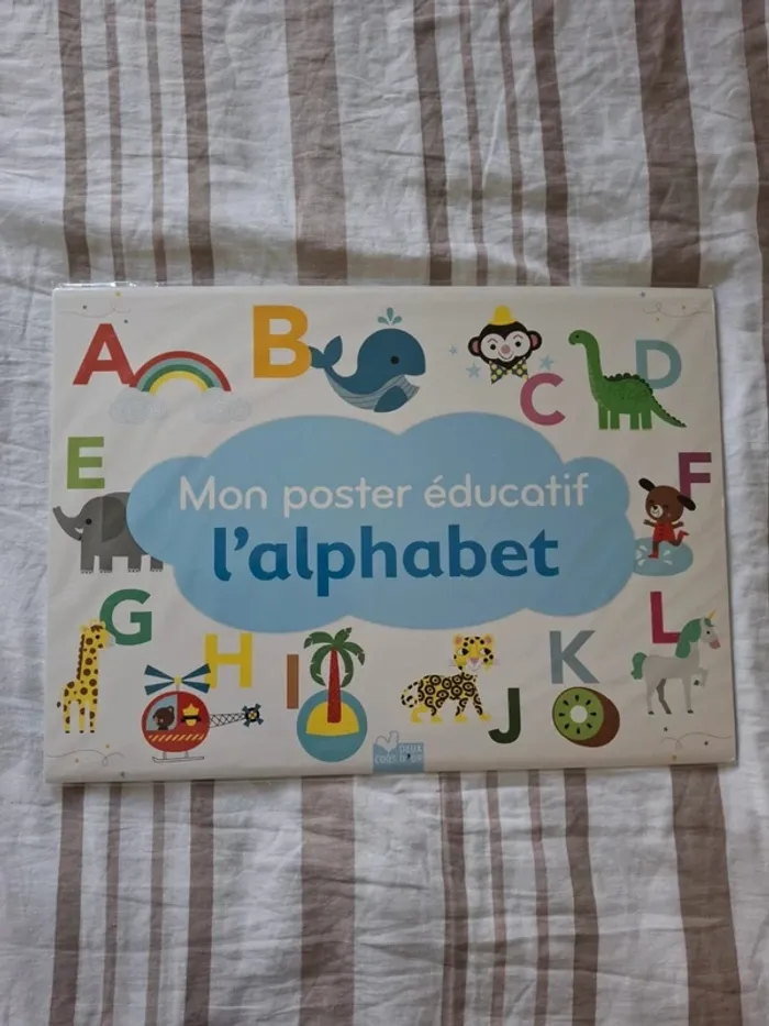 Mon poster éducatif l'alphabet neuf deux coqs d'or 🐓 - photo numéro 2