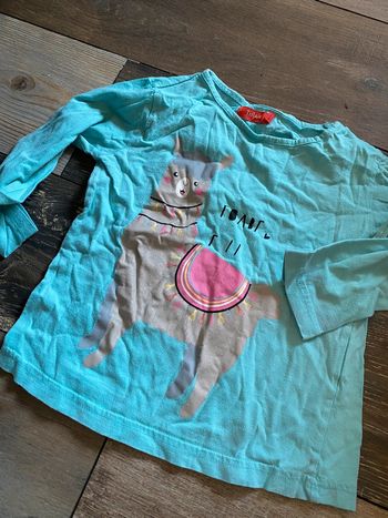 T-shirt bleu lama tissaia 4 ans