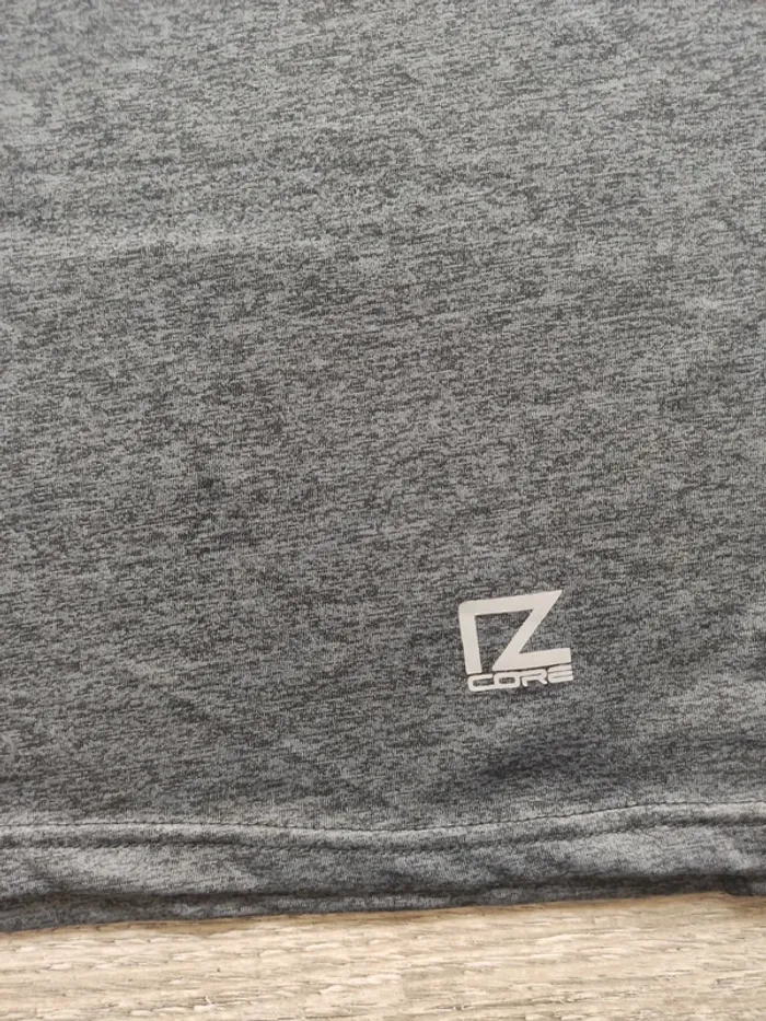 Tee-shirt sport manches courtes gris chiné taille XXL Zeeman - photo numéro 3