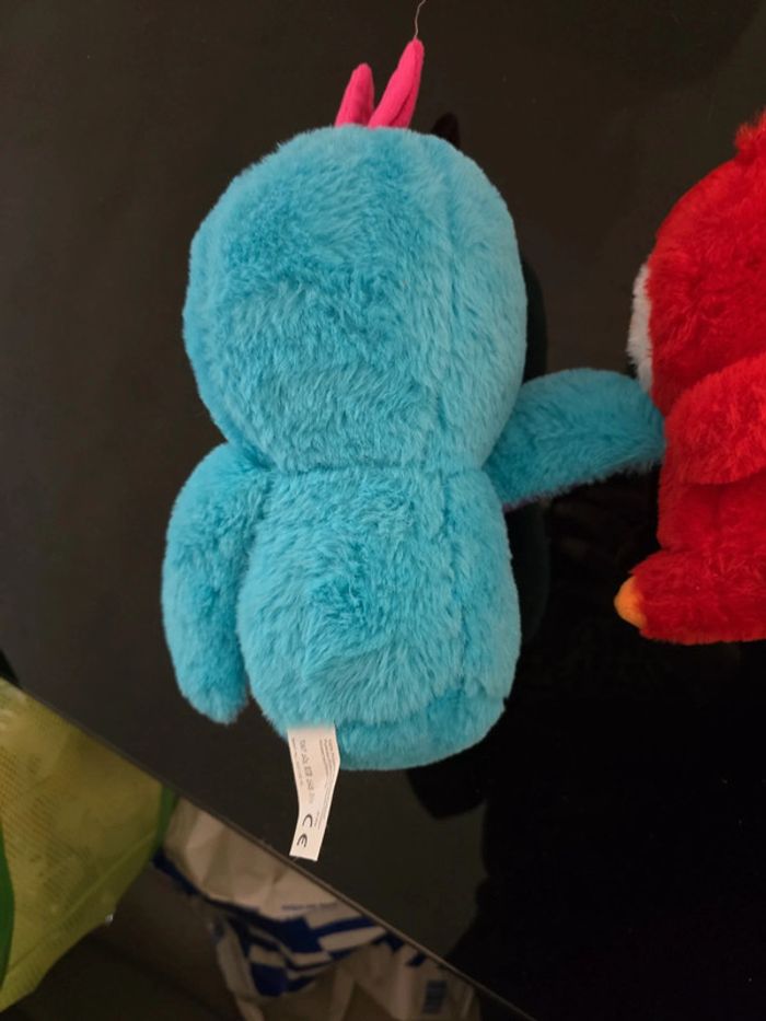 Lot de 2 peluches : 1 oiseau 18cm et 1 perroquet 33cm - photo numéro 5