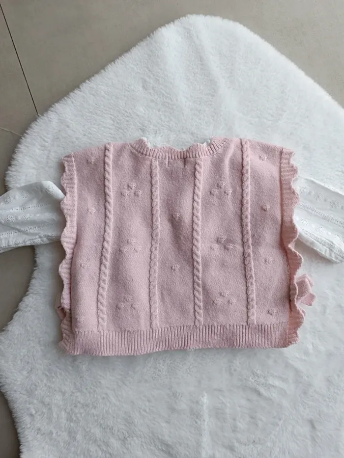 Pull chemise 2 en 1 bébé fille - photo numéro 4