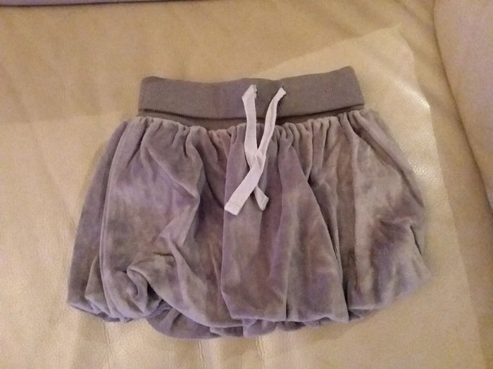 Jupe boule velour