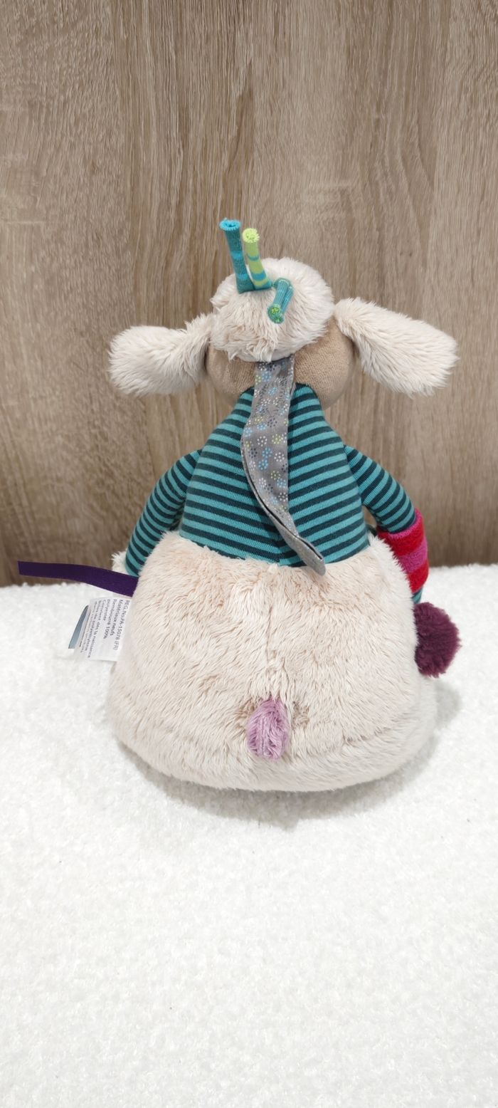 Doudou peluche musicale mouton moulin roty - photo numéro 2