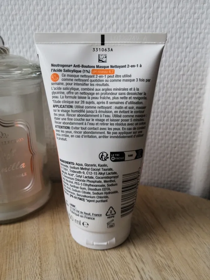 🌺Masque nettoyant 2 en 1 anti boutons Neutrogena🌺 - photo numéro 3