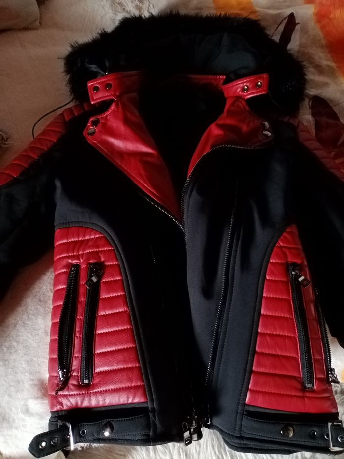 Joli manteau femme moto - photo numéro 2