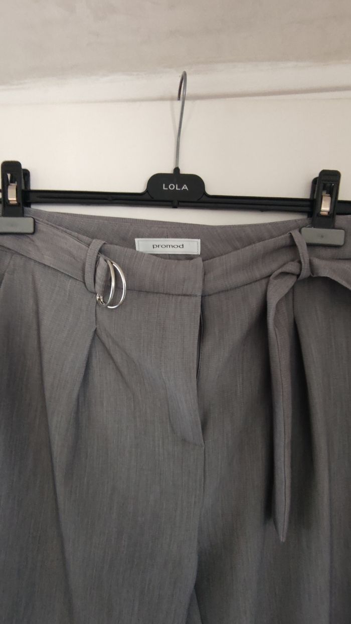 Pantalon femme Promod taille 42 couleur gris - photo numéro 2
