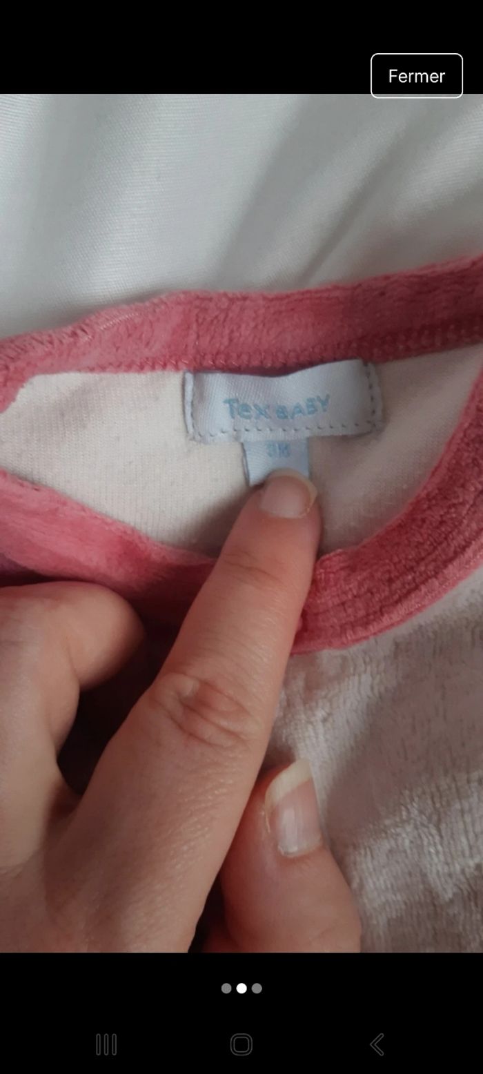 Pyjama bébé fille 3 mois - photo numéro 2