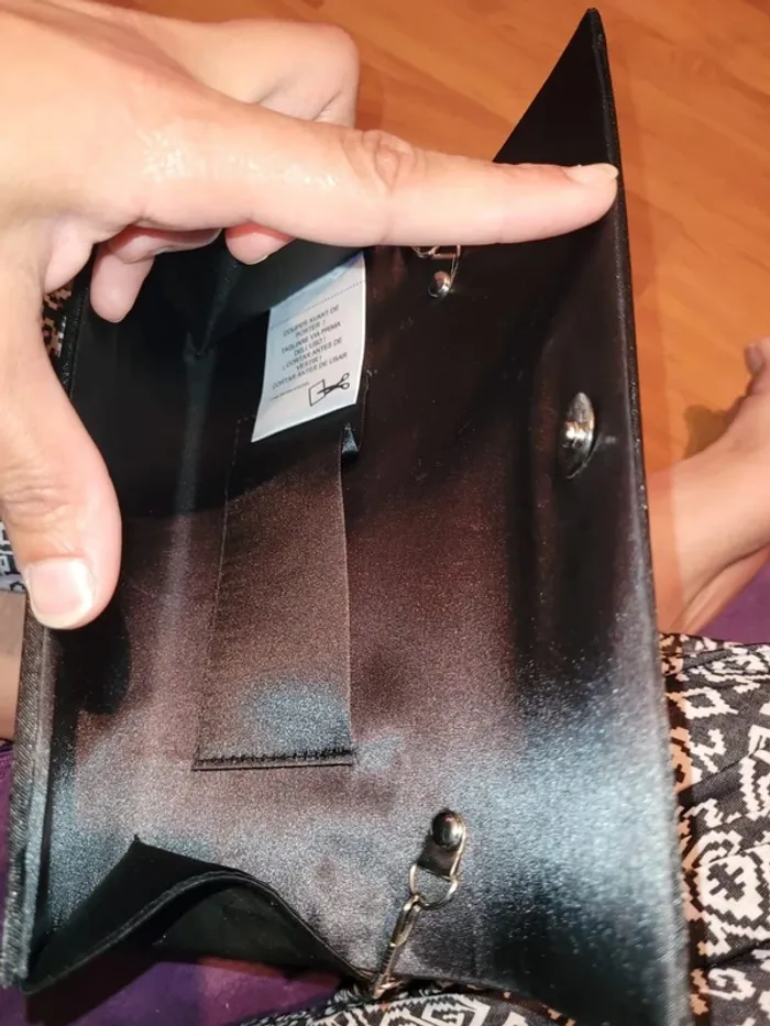 Pochette / sac noire strass chic neuf - photo numéro 8