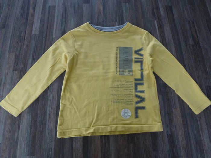 tee-shirt jaune garçon 3 ans - photo numéro 4