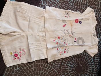 ensemble short et tee shirt fille 12 mois les bebes sont comme ca