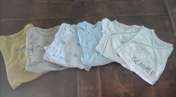 Lot de 6 bodies manches longues taille 3 mois