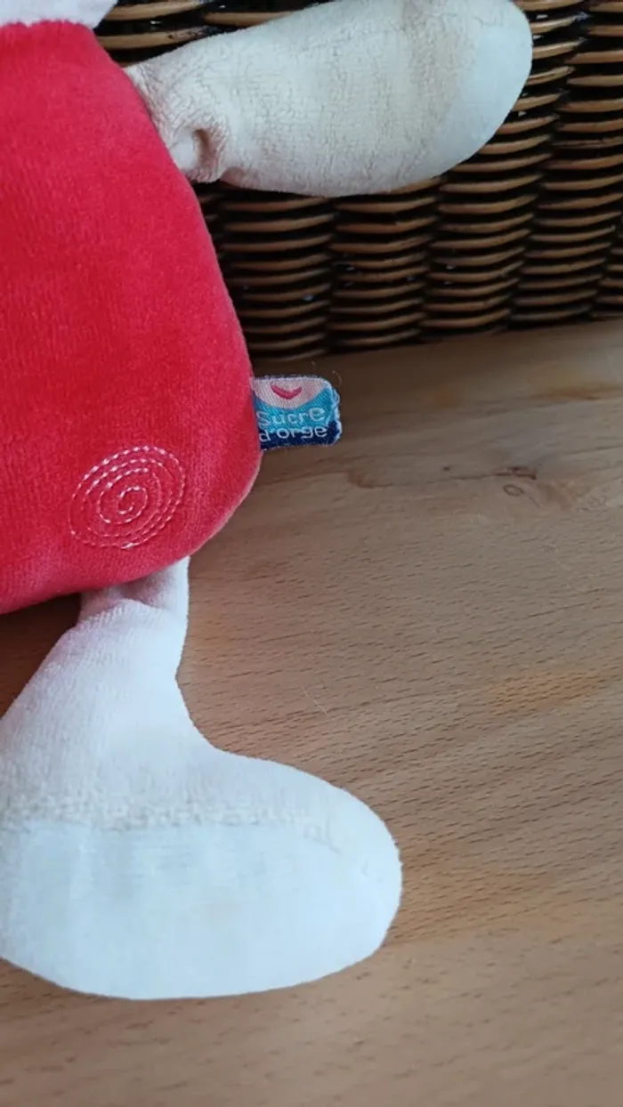 Peluche lapin sucre d'orge - photo numéro 2