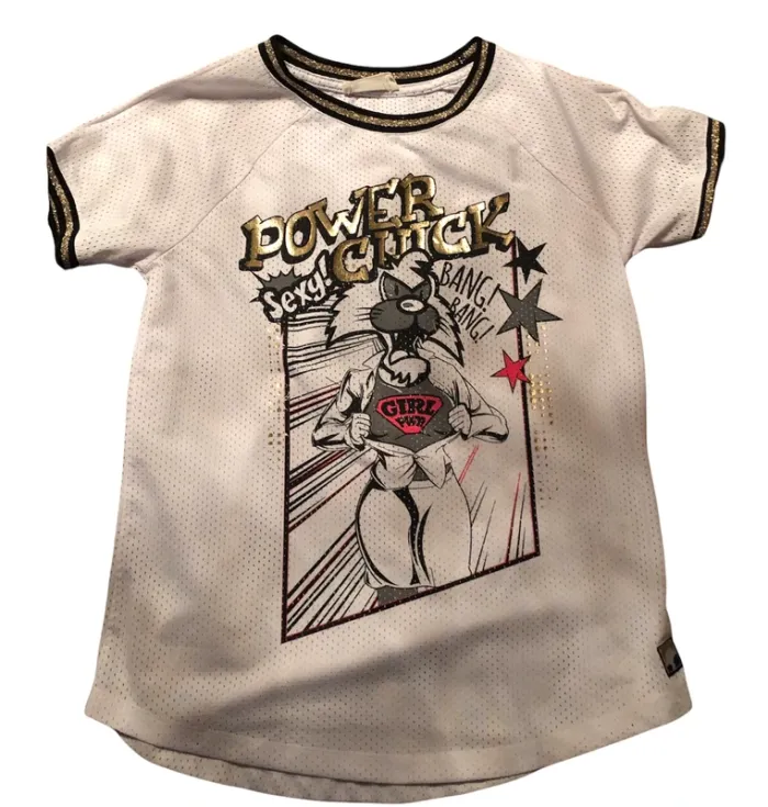 T shirt ajouré style basket