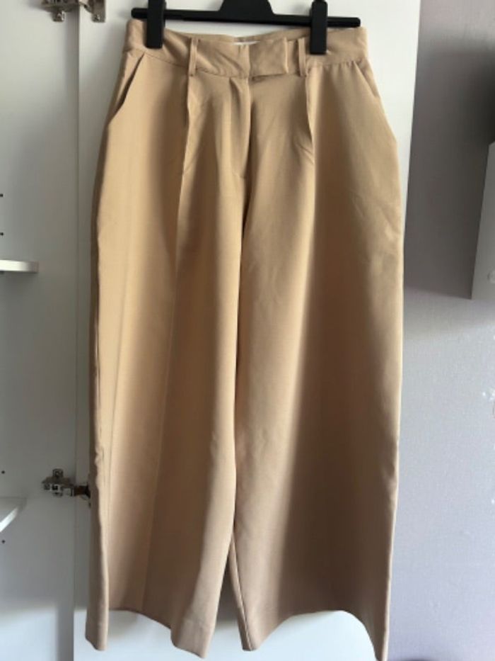 Pantalon large crème