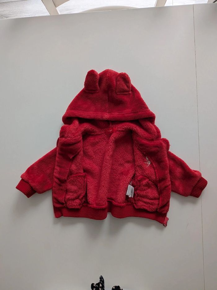 Gilet rouge Tissaia taille 6 mois - photo numéro 2