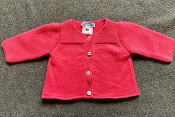 Gilet / cardigan coton Jacadi 3 mois rose