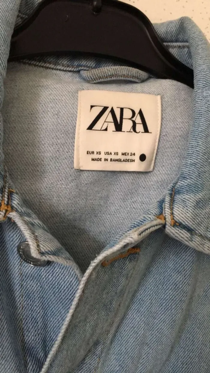 Robe en jean Denim Zara avec ceinture taille XS - photo numéro 11