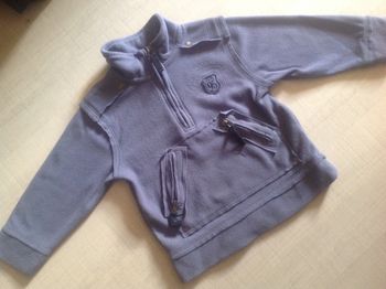 Beau pull polaire bleu T. 2 ans 24 mois Orchestra