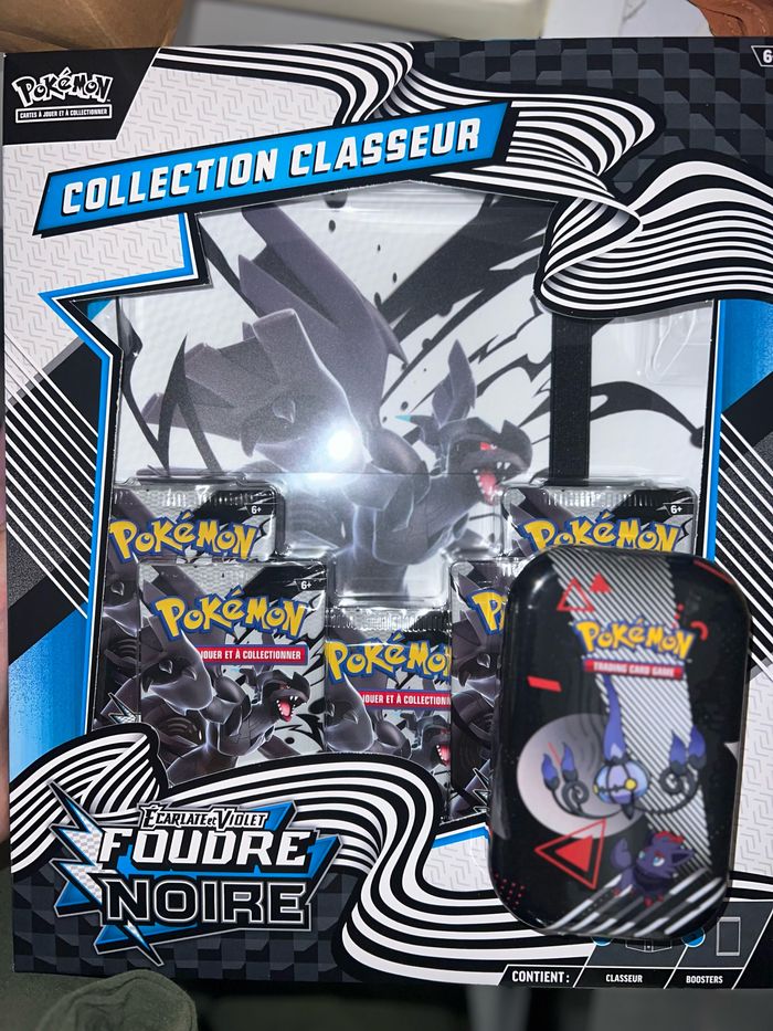 Lot coffret classeur boosters MINI TIN UNYS FOUDRE NOIRE FLAMME BLANCHE – EV10.5 – FRANCAIS 2025 POKEMON