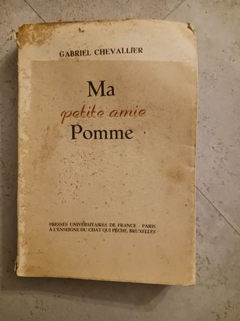 livre ancien Ma petite amie pomme Gabriel Chevalier