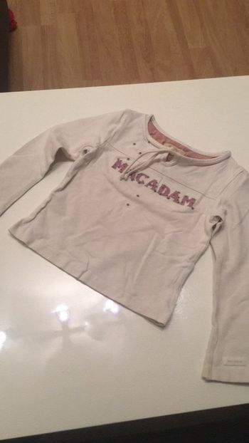 Teeshirt à longues manches blanc