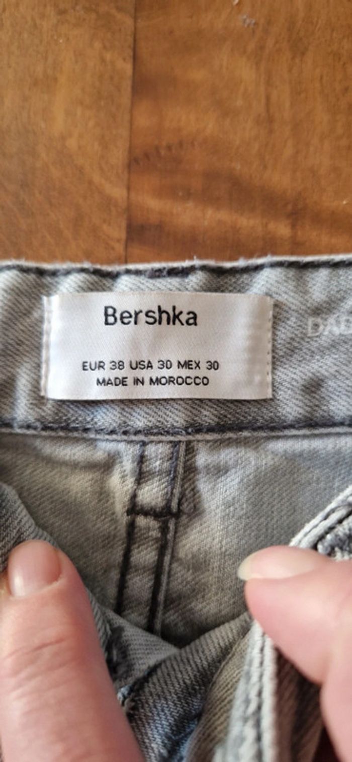Jeans bershka taille 38 gris homme - photo numéro 4