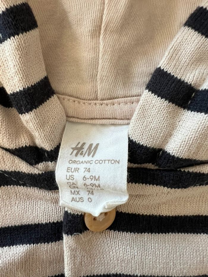 Lot 2 sweat-shirt légers H&M 9 mois - photo numéro 7