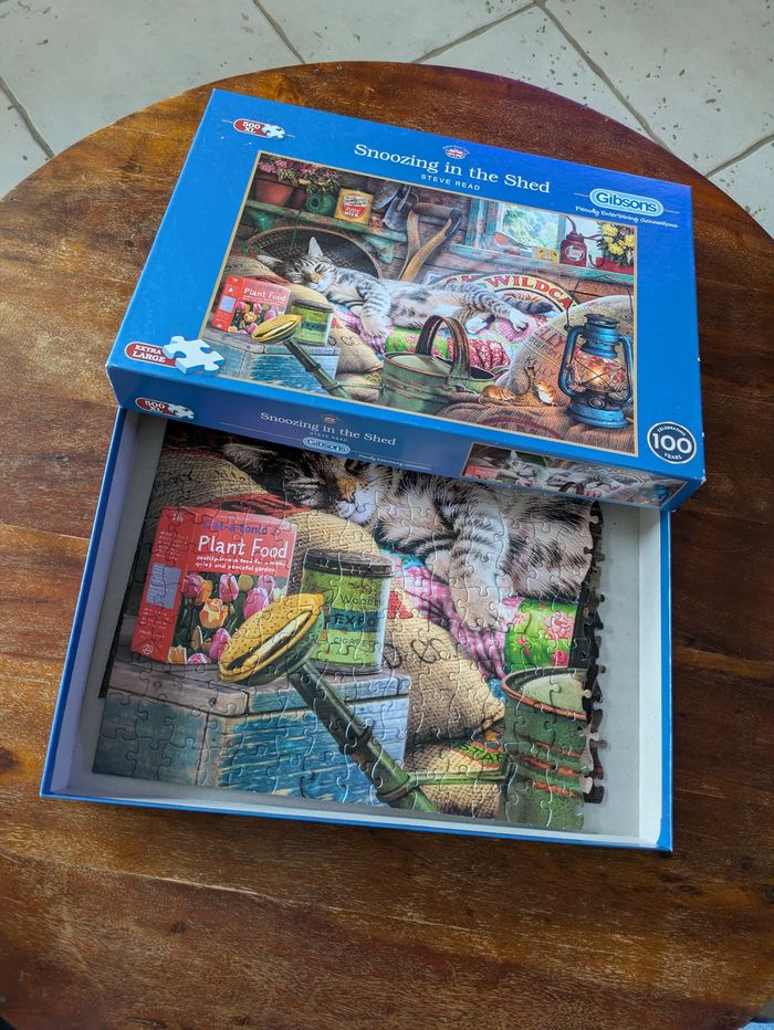 Magnifique puzzle XL Repos du chat Gibsons 500 pièces - photo numéro 3