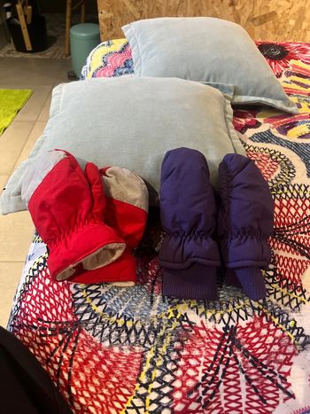 Lot de 2 moufles en bon état