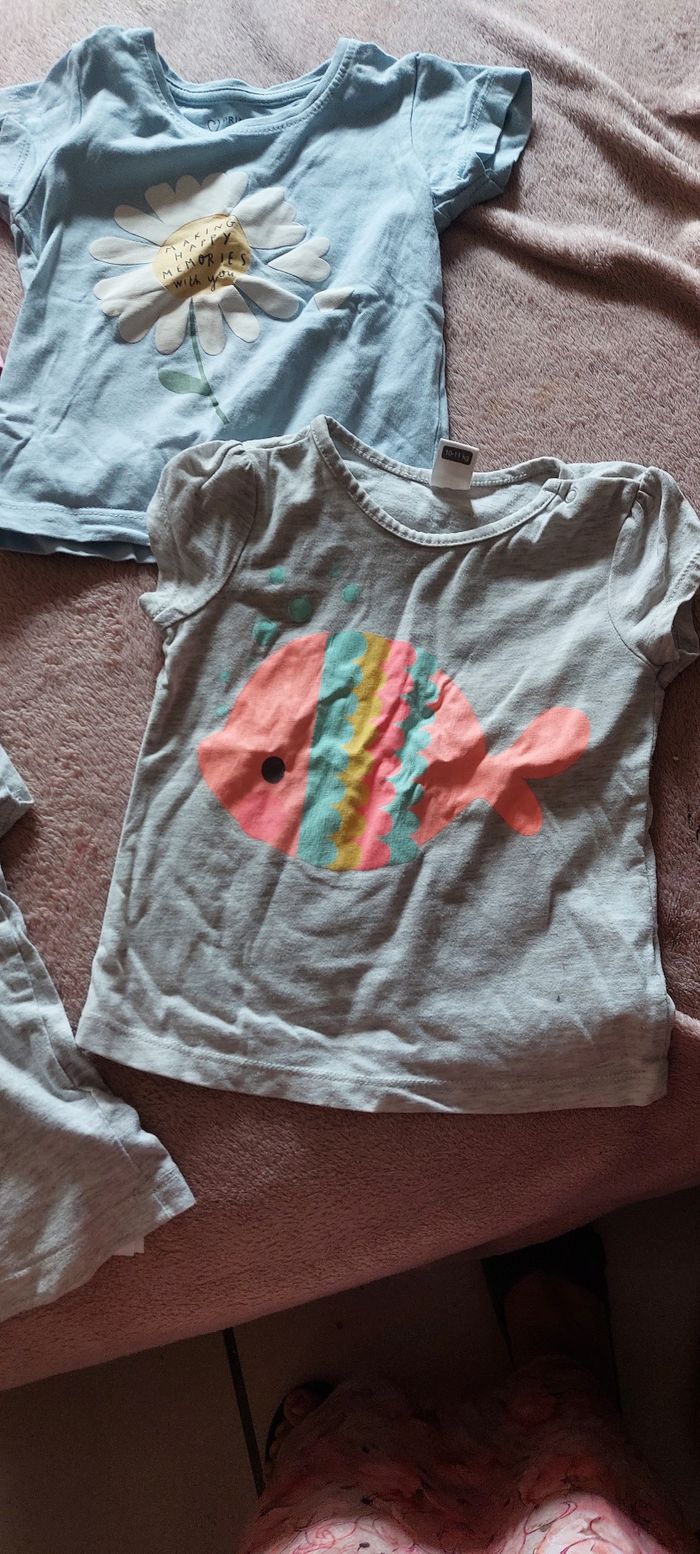 Lot  t-shirt 9 mois - photo numéro 2