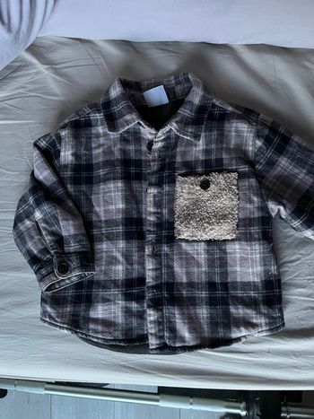 🧸 Veste-chemise / surchemise d’hiver bébé – 9/12 mois (80 cm)